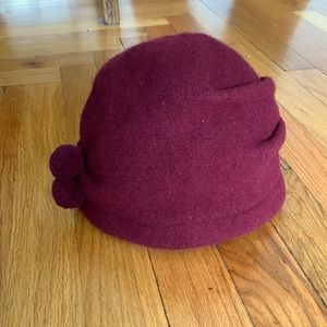 Canadian Hat - 100% Wool - Burgundy Hat